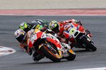 Daniel Pedrosa vor Andrea Iannone 