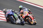 Jorge Lorenzo vor Marc Marquez und Valentino Rossi 