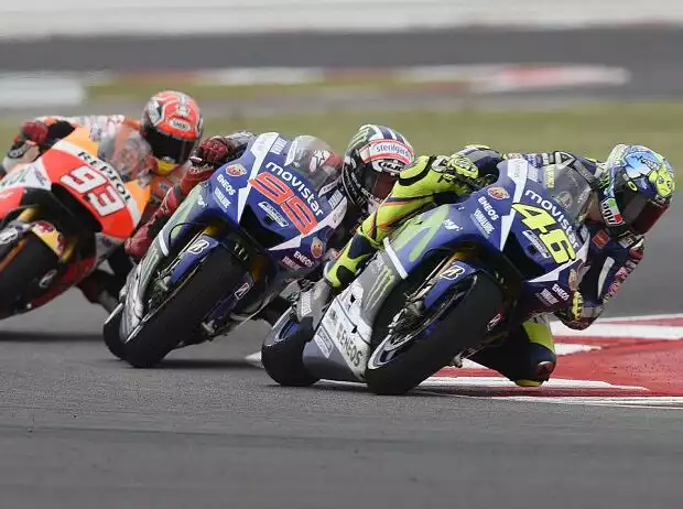 Titel-Bild zur News: Jorge Lorenzo, Valentino Rossi, Marc Marquez