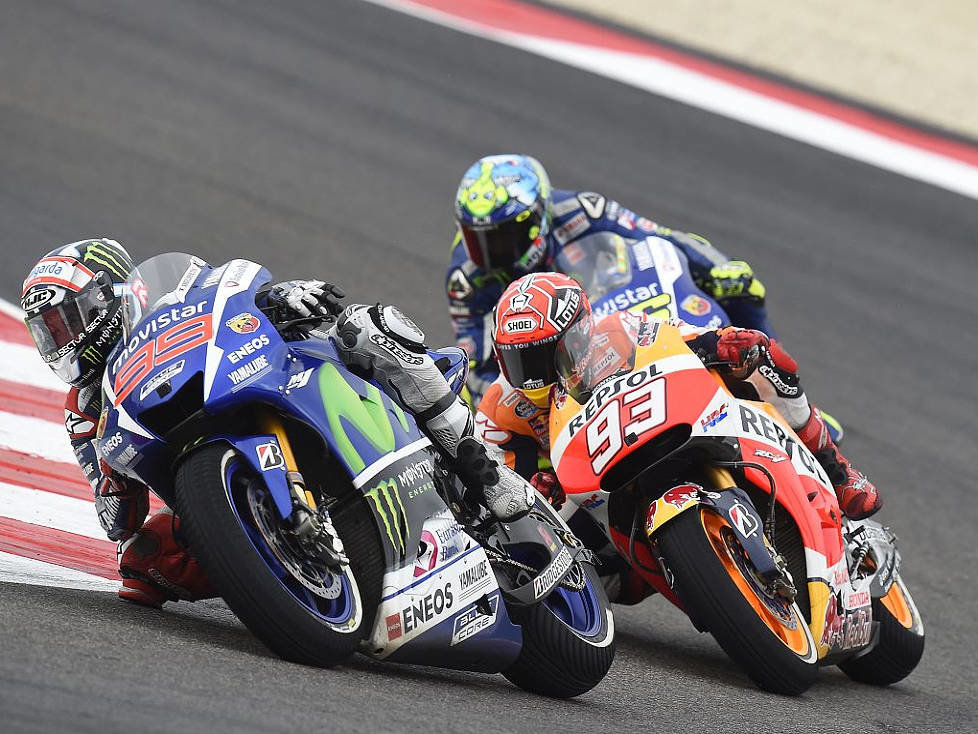Jorge Lorenzo, Valentino Rossi, Marc Marquez