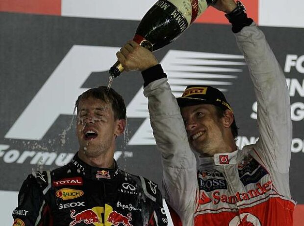 Sebastian Vettel, Jenson Button