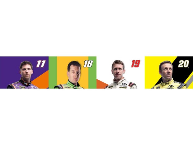 Joe Gibbs Racing im Chase 2015: Denny Hamlin, Kyle Busch, Carl Edwards, Matt Kenseth Joe Gibbs Racing im Chase 2015: Denny Hamlin, Kyle Busch, Carl Edwards, Matt Kenseth