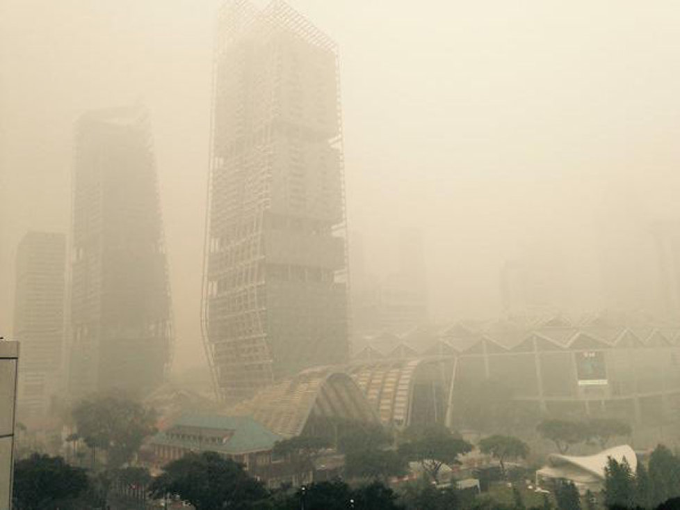 Singapur im Smog