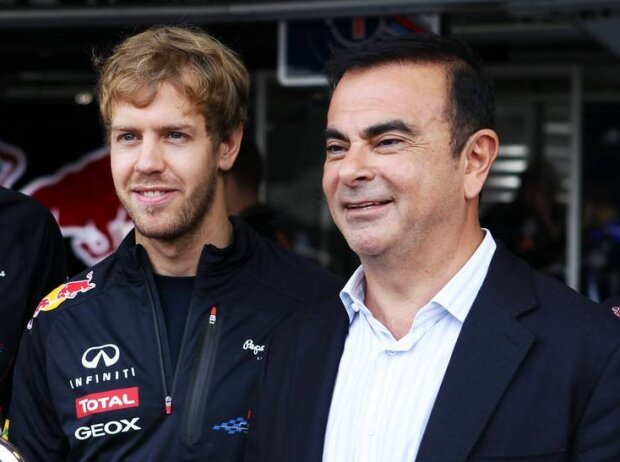 Sebastian Vettel, Carlos Ghosn Sebastian Vettel, Carlos Ghosn