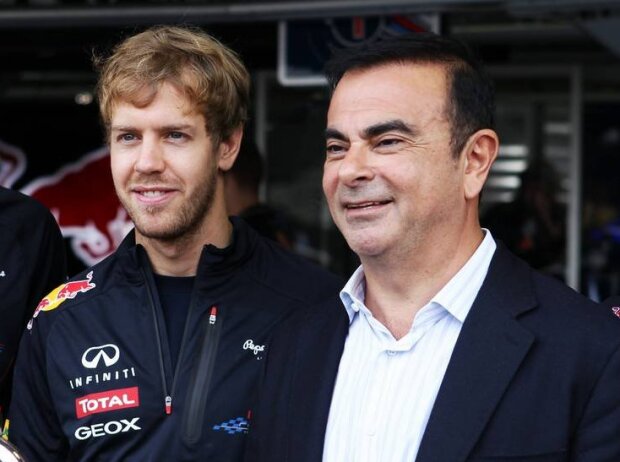Titel-Bild zur News: Sebastian Vettel, Carlos Ghosn