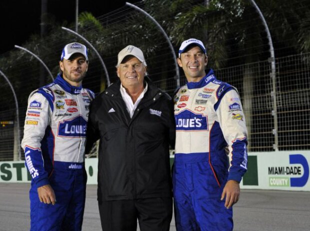 Jimmie Johnson, Rick Hendrick, Chad Knaus Jimmie Johnson, Rick Hendrick, Chad Knaus
