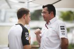Stoffel Vandoorne und Eric Boullier (McLaren) 