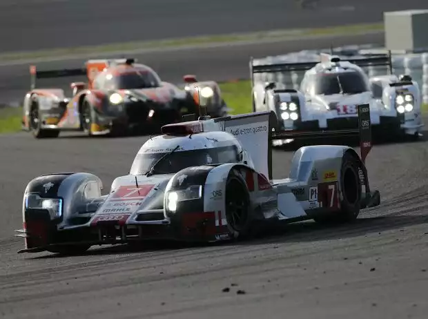 Marcel Fässler, Andre Lotterer, Benoit Treluyer Titel-Bild zur News: Marcel Fässler, Andre Lotterer, Benoit Treluyer