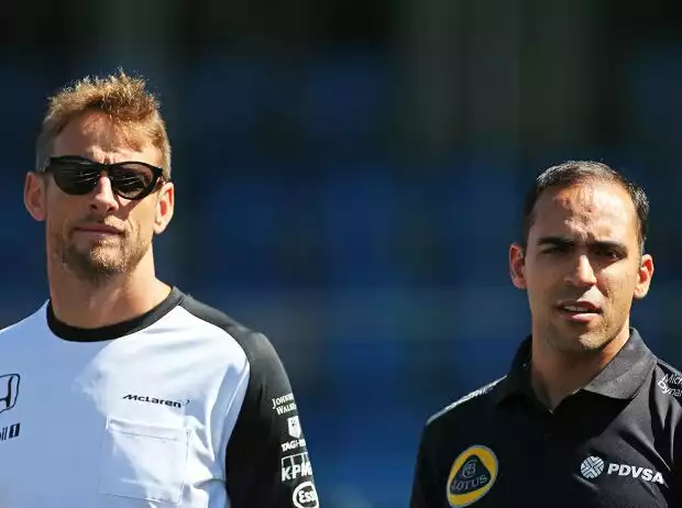 Jenson Button, Pastor Maldonado, Justin Wilson Titel-Bild zur News: Jenson Button, Pastor Maldonado, Justin Wilson