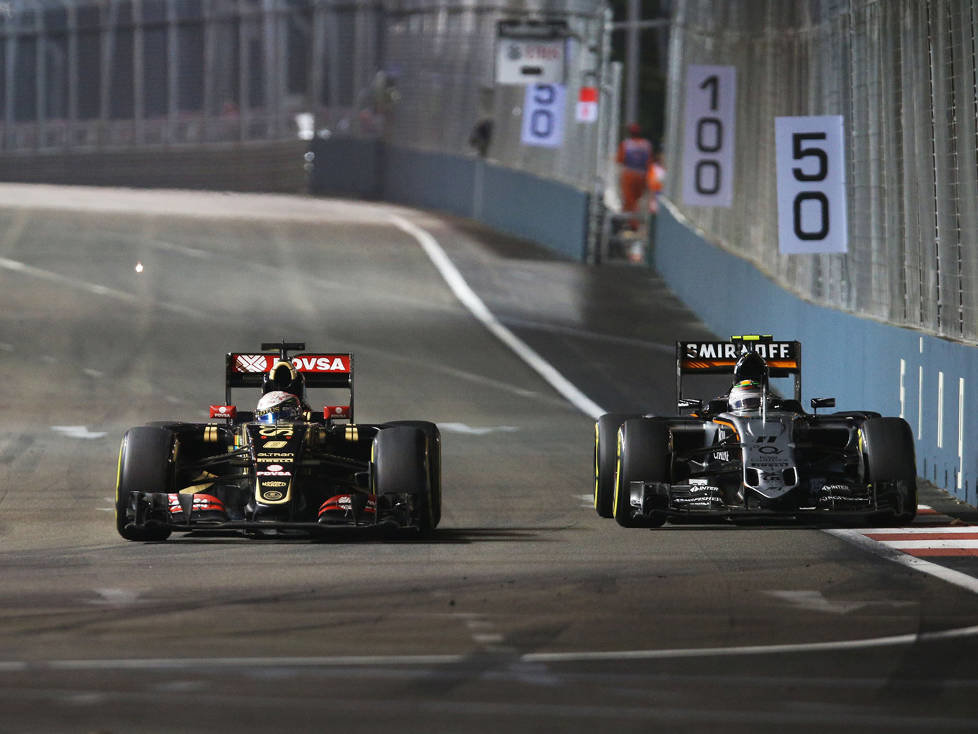Romain Grosjean, Sergio Perez