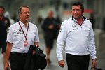 Jonathan Neale und Eric Boullier (McLaren) 
