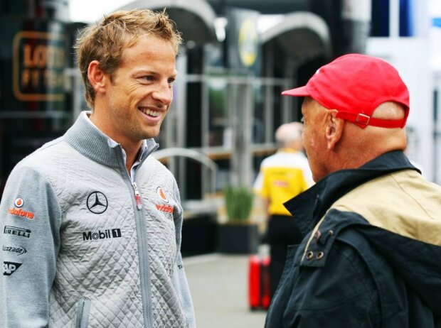 Titel-Bild zur News: Jenson Button und Niki Lauda