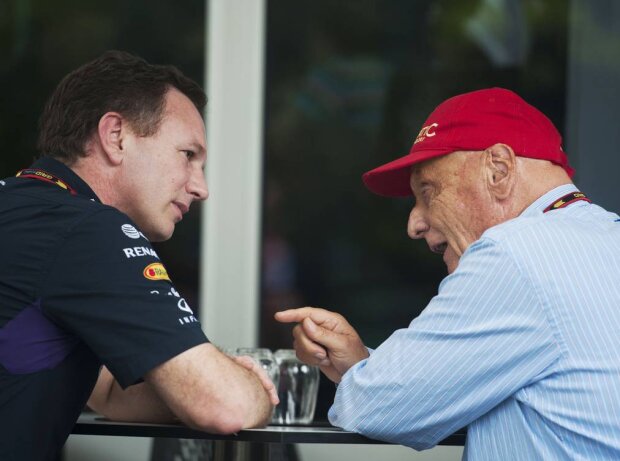 Christian Horner, Niki Lauda Christian Horner, Niki Lauda