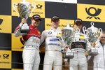Edoardo Mortara (Abt-Audi), Maxime Martin (RMG-BMW) und Pascal Wehrlein (HWA-Mercedes 2) 