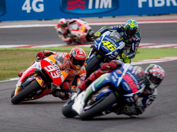 Jorge Lorenzo, Marc Marquez, Valentino Rossi