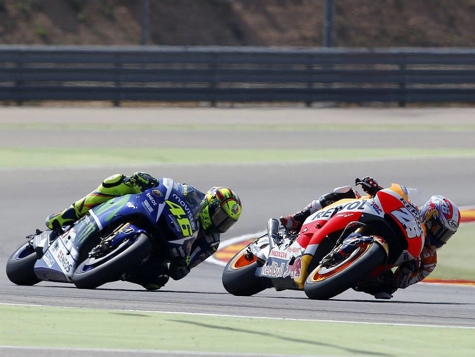 Daniel Pedrosa, Valentino Rossi