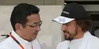 Honda-CEO Takahiro Hachigo und Fernando Alonso