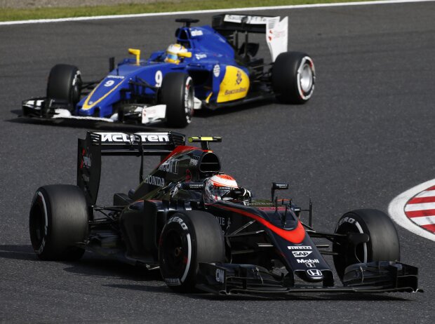 Jenson Button, Marcus Ericsson Jenson Button, Marcus Ericsson