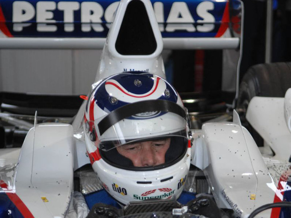 Nigel Mansell im BMW-Sauber F1.06