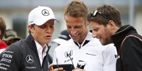 Nico Rosberg, Jenson Button, Romain Grosjean