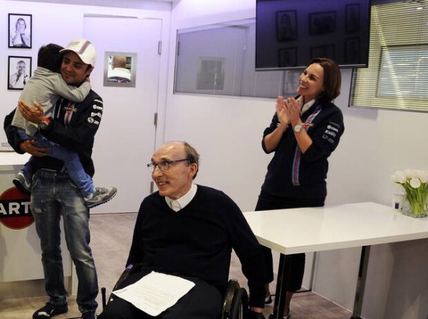Titel-Bild zur News: Felipe Massa, Frank Williams, Claire Williams