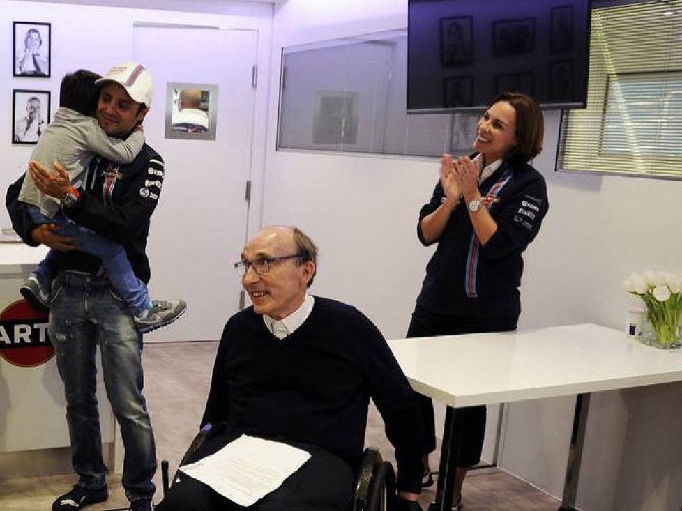 Felipe Massa, Frank Williams, Claire Williams