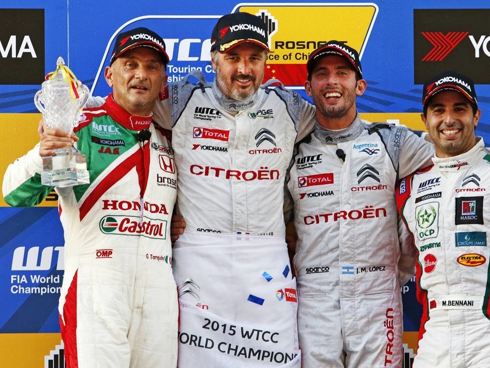 Yvan Muller, Mehdi Bennani, Gabriele Tarquini, Jose-Maria Lopez
