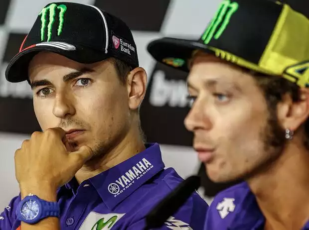 Titel-Bild zur News: Jorge Lorenzo, Valentino Rossi