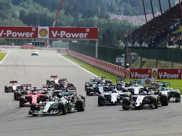 Start zum Belgien-Grand-Prix Titel-Bild zur News: Start zum Belgien-Grand-Prix