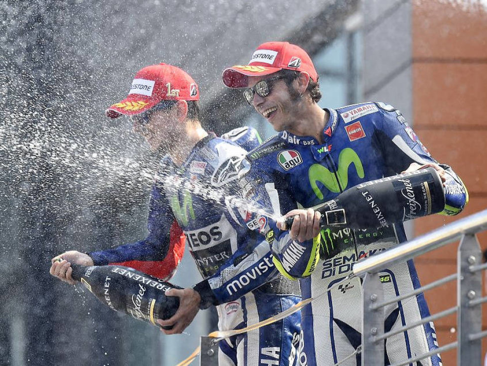 Jorge Lorenzo, Valentino Rossi