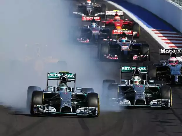 Titel-Bild zur News: Nico Rosberg, Lewis Hamilton
