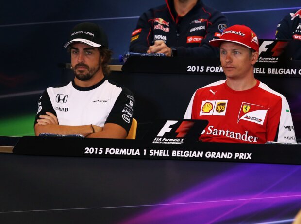 Titel-Bild zur News: Fernando Alonso; Kimi Räikkönen