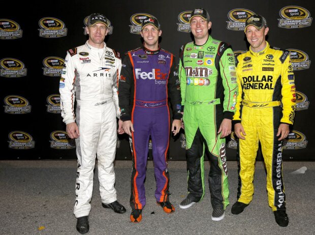 Carl Edwards, Denny Hamlin, Kyle Busch, Matt Kenseth