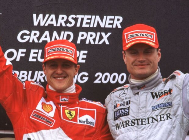 Michael Schumacher und David Coulthard
