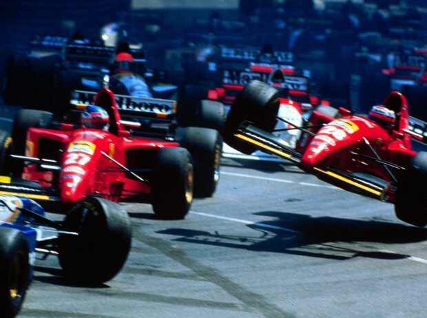 Gerhard Berger, Jean Alesi, David Coulthard Gerhard Berger, Jean Alesi, David Coulthard