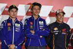 Jorge Lorenzo, Valentino Rossi und Marc Marquez 