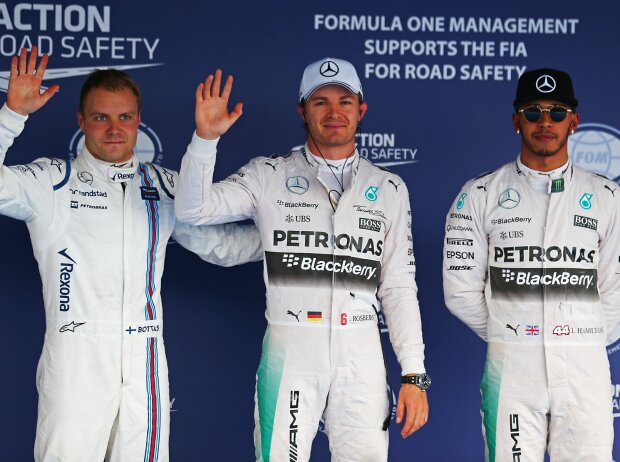 Valtteri Bottas, Nico Rosberg, Lewis Hamilton