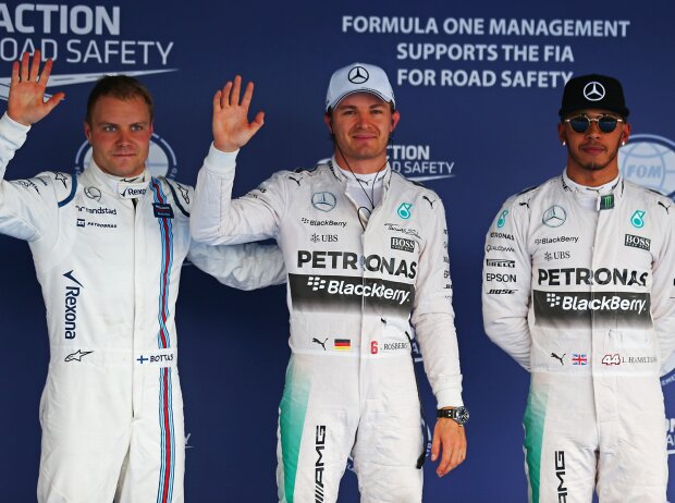 Valtteri Bottas, Nico Rosberg, Lewis Hamilton Valtteri Bottas, Nico Rosberg, Lewis Hamilton