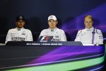 Nico Rosberg (Mercedes), Lewis Hamilton (Mercedes) und Valtteri Bottas (Williams) 