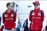 Sebastian Vettel (Ferrari) und Kimi Räikkönen (Ferrari) 