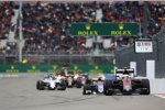 Jenson Button (McLaren), Felipe Nasr (Sauber) und Felipe Massa (Williams) 