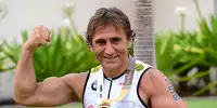 Bild zum Inhalt: Alessandro Zanardi feiert Klassensieg beim Ironman-Triathlon