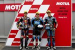 Miguel Oliveira Romano Fenati und Jorge Navarro 