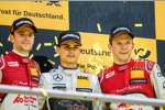 Jamie Green (Rosberg-Audi), Pascal Wehrlein (HWA-Mercedes 2) und Mattias Ekström (Abt-Audi-Sportsline) 
