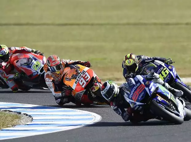 Jorge Lorenzo, Valentino Rossi, Marc Marquez Titel-Bild zur News: Jorge Lorenzo, Valentino Rossi, Marc Marquez