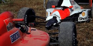 Vor 25 Jahren: Crash Senna/Prost entscheidet WM-Kampf 1990