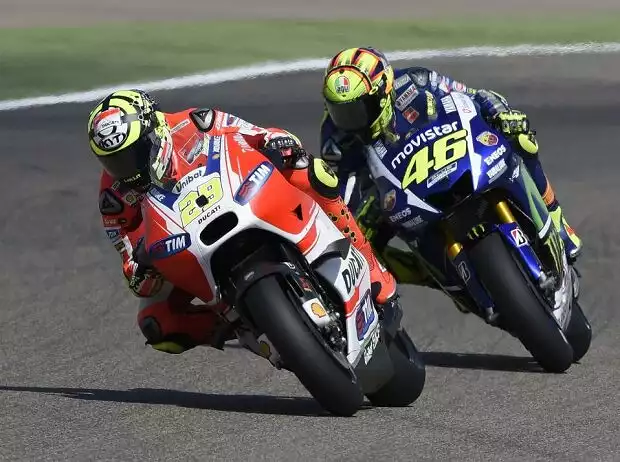 Andrea Iannone, Valentino Rossi Titel-Bild zur News: Andrea Iannone, Valentino Rossi