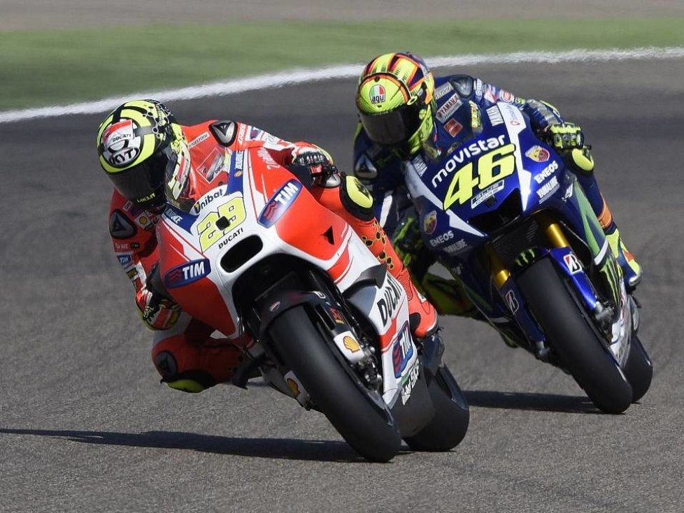 Andrea Iannone, Valentino Rossi