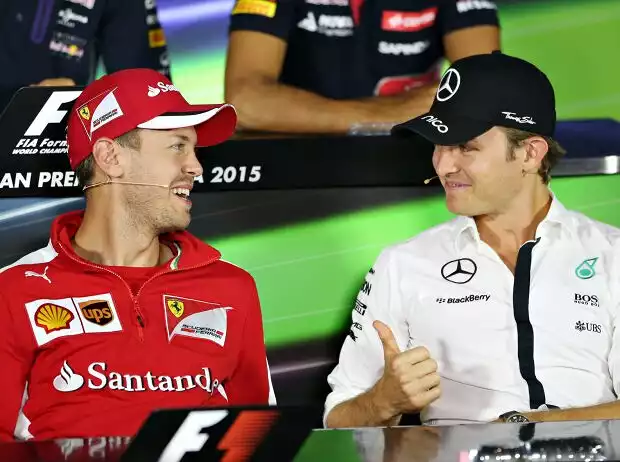 Sebastian Vettel, Nico Rosberg Titel-Bild zur News: Sebastian Vettel, Nico Rosberg