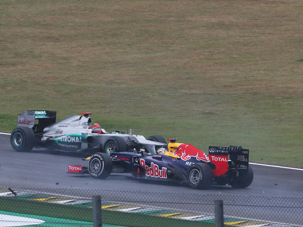 Sebastian Vettel, Sergio Perez, Bruno Senna